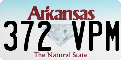 AR license plate 372VPM