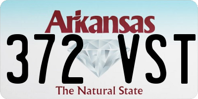 AR license plate 372VST