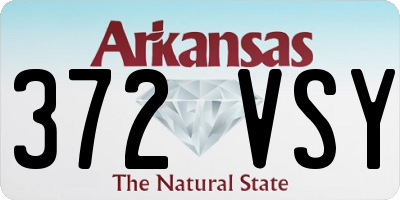 AR license plate 372VSY