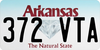 AR license plate 372VTA