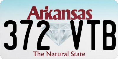 AR license plate 372VTB