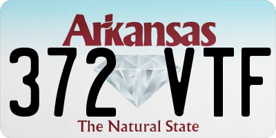 AR license plate 372VTF