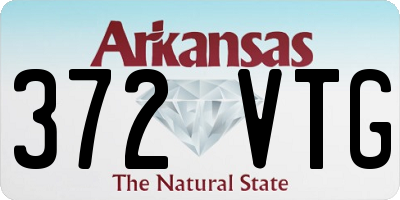 AR license plate 372VTG
