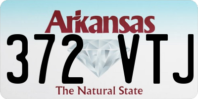 AR license plate 372VTJ