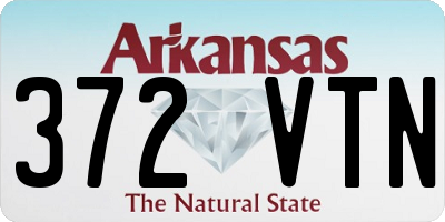 AR license plate 372VTN