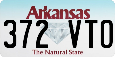 AR license plate 372VTO