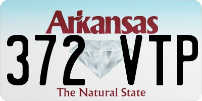 AR license plate 372VTP