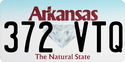 AR license plate 372VTQ