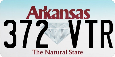 AR license plate 372VTR