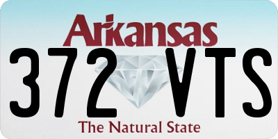 AR license plate 372VTS