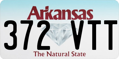 AR license plate 372VTT