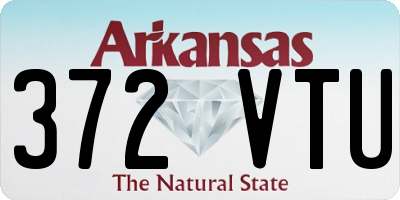 AR license plate 372VTU