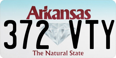 AR license plate 372VTY