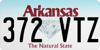 AR license plate 372VTZ