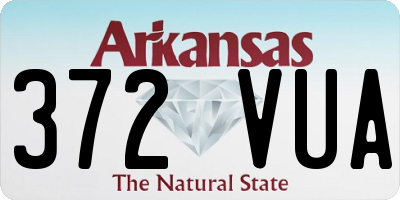AR license plate 372VUA