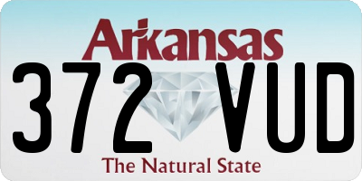 AR license plate 372VUD