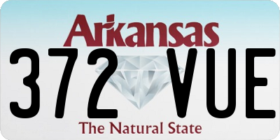 AR license plate 372VUE