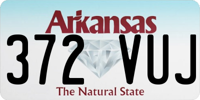 AR license plate 372VUJ