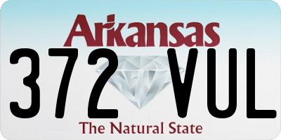 AR license plate 372VUL
