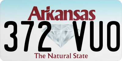 AR license plate 372VUO