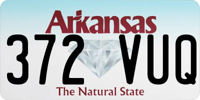 AR license plate 372VUQ