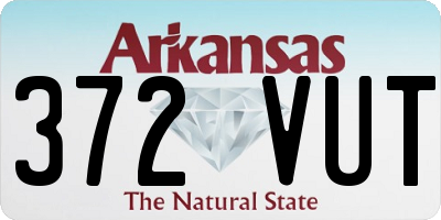 AR license plate 372VUT