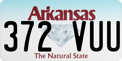 AR license plate 372VUU