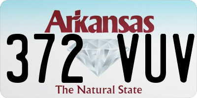 AR license plate 372VUV