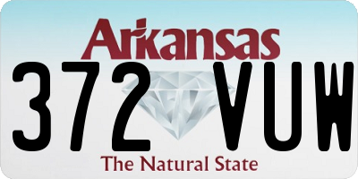 AR license plate 372VUW