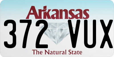 AR license plate 372VUX