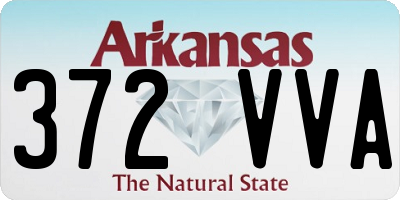 AR license plate 372VVA