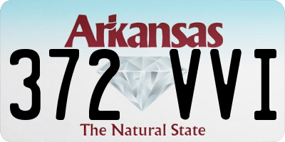 AR license plate 372VVI
