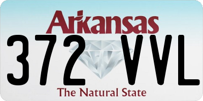 AR license plate 372VVL