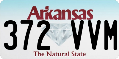 AR license plate 372VVM