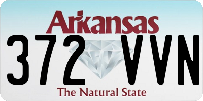 AR license plate 372VVN