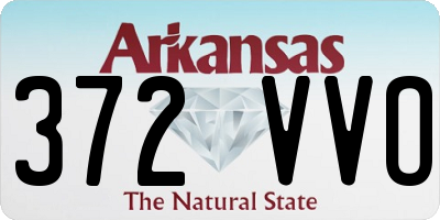 AR license plate 372VVO
