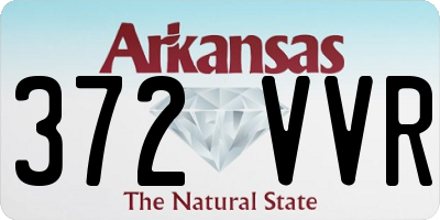 AR license plate 372VVR