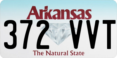 AR license plate 372VVT
