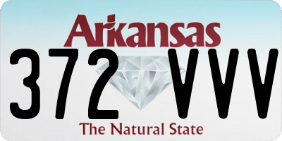 AR license plate 372VVV