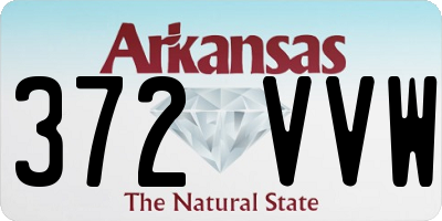 AR license plate 372VVW
