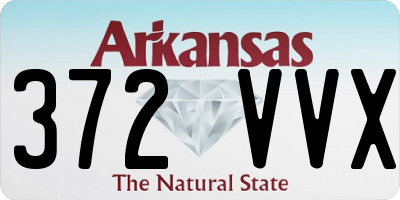 AR license plate 372VVX