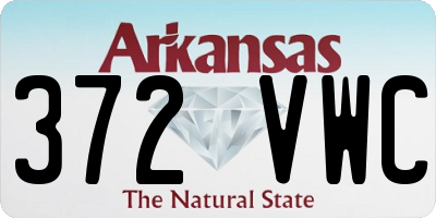AR license plate 372VWC