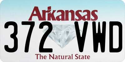 AR license plate 372VWD