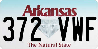 AR license plate 372VWF