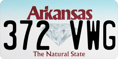 AR license plate 372VWG