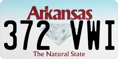 AR license plate 372VWI
