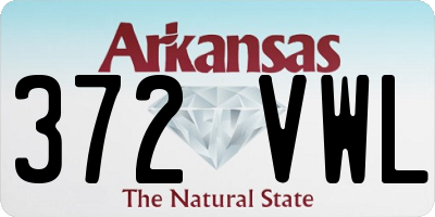AR license plate 372VWL