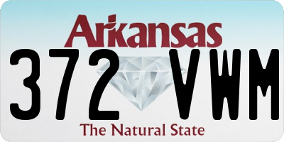 AR license plate 372VWM