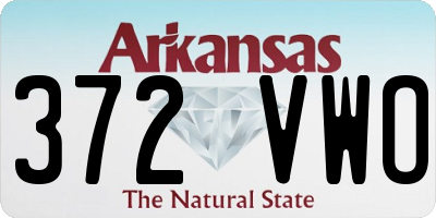 AR license plate 372VWO
