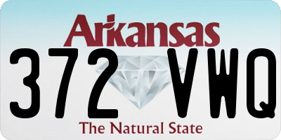 AR license plate 372VWQ